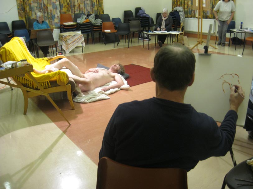 The life-drawing class
