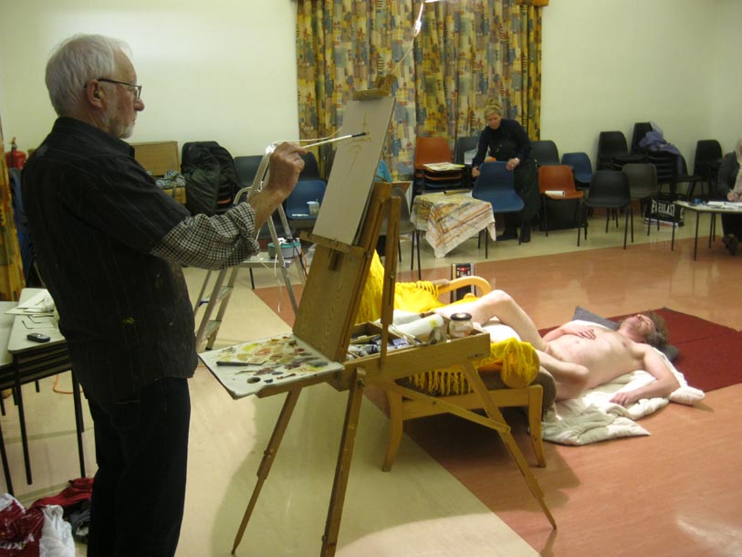 a member in the life-drawing class