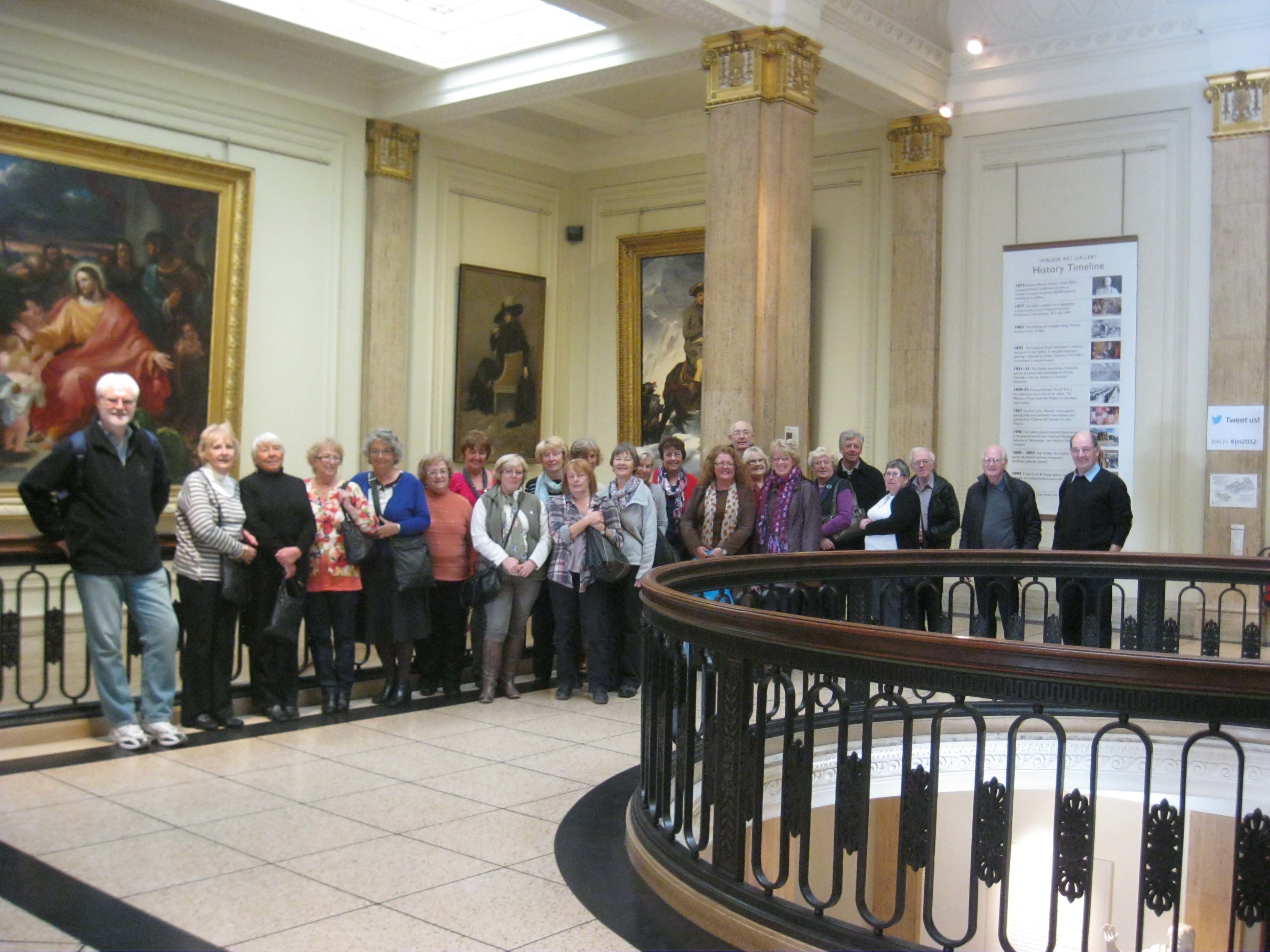 seafton art group members at the Walker art gallery, liverpool